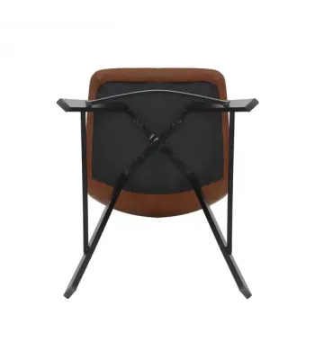 Chaise snack PU cognac - MANA