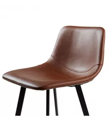 Chaise snack PU cognac - MANA