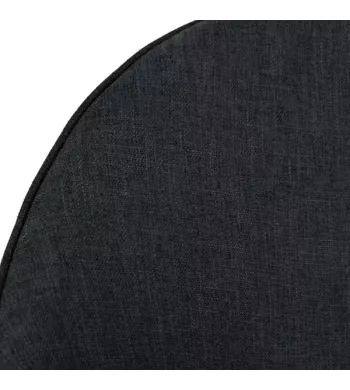 Chaise de bar tissu gris foncé - MAYA