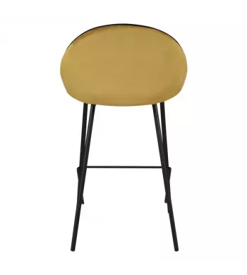 Chaise snack velours ocre - MAYA
