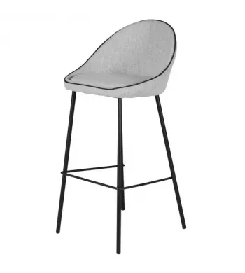 Chaise snack gris clair - MAYA