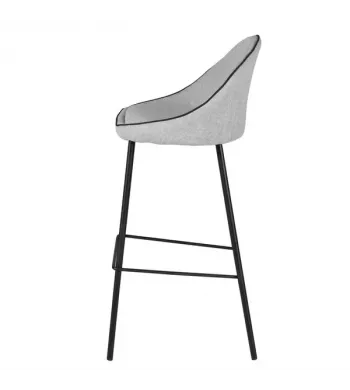 Chaise snack gris clair - MAYA