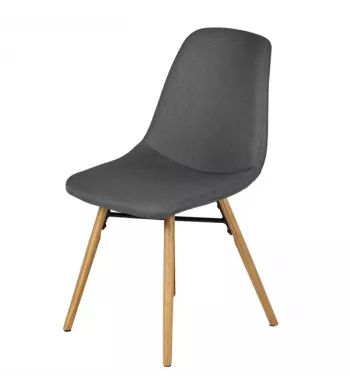 Chaise repas gris foncé - MAY