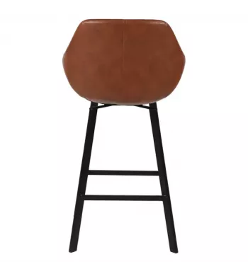 Chaise de bar pivotante marron - MOSS