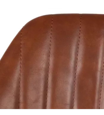 Chaise de bar pivotante marron - MOSS
