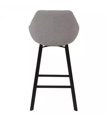 Chaise de bar pivotante gris clair - MOSS