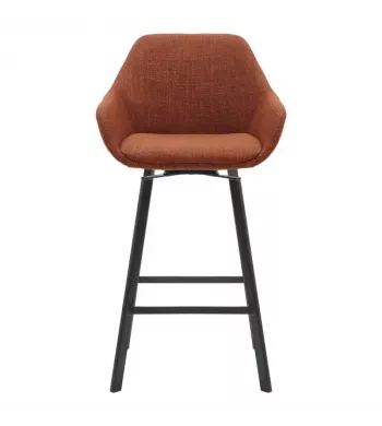 Chaise snack pivotante tissu caramel - MOSS