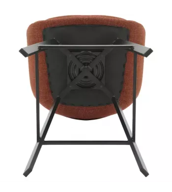 Chaise snack pivotante tissu caramel - MOSS