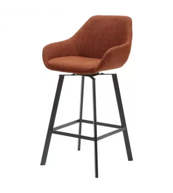 Chaise snack pivotante tissu caramel - MOSS