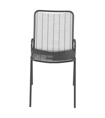 Chaise repas outdoor métal anthracite - ROMA
