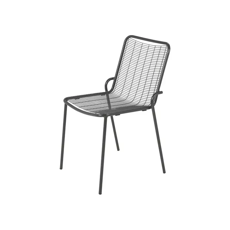 Chaise repas outdoor métal anthracite - ROMA