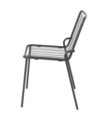 Chaise repas outdoor métal anthracite - ROMA