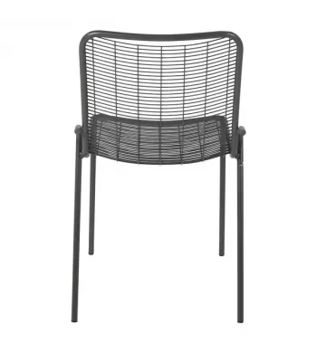 Chaise repas outdoor métal anthracite - ROMA