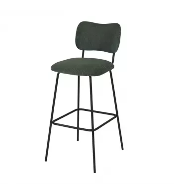 Chaise snack velours côtelé vert foncé - SEMA