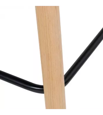 Chaise snack tissu noir - TIAGO
