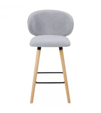 Meta title-Chaise snack tissu gris clair