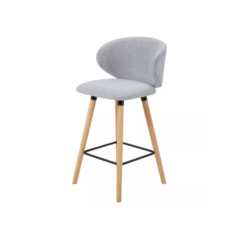 Meta title-Chaise snack tissu gris clair