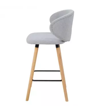 Meta title-Chaise snack tissu gris clair