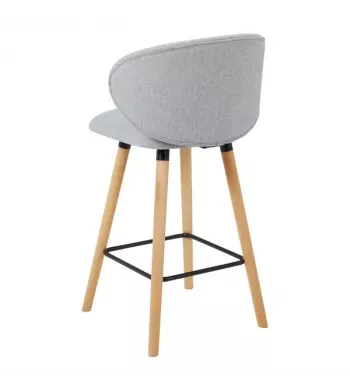 Meta title-Chaise snack tissu gris clair
