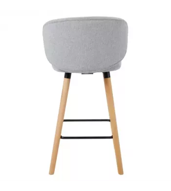 Meta title-Chaise snack tissu gris clair
