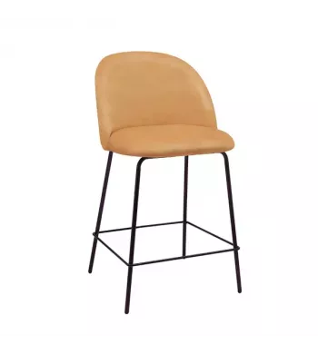 Chaise snack velours ocre - YATA