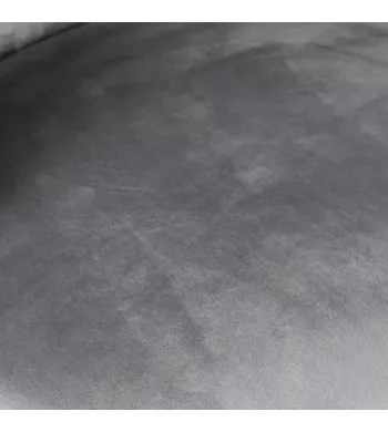 Chaise snack velours gris clair - YATA