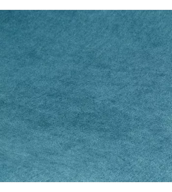 Chaise repas tissu bleu canard - ZINIA