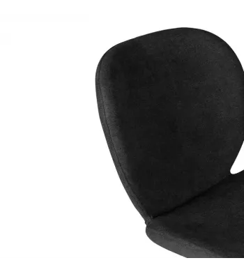 Meta title-Chaise snack tissu noir