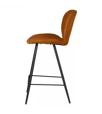 Chaise snack tissu rouille - ZINIA