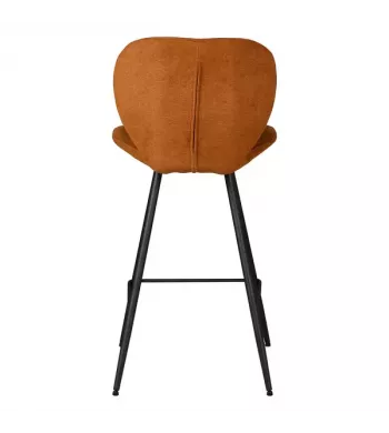 Chaise snack tissu rouille - ZINIA