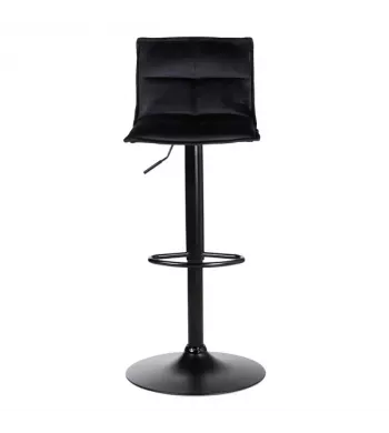 Tabouret de bar velours noir - JORDI
