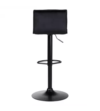 Tabouret de bar velours noir - JORDI