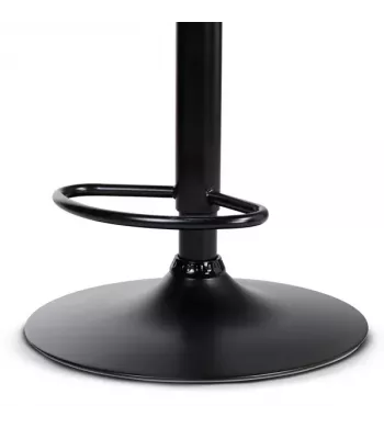 Tabouret de bar velours noir - JORDI