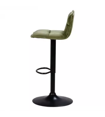 Tabouret de bar velours vert olive - JORDI