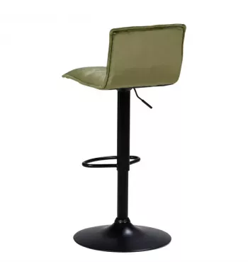 Tabouret de bar velours vert olive - JORDI