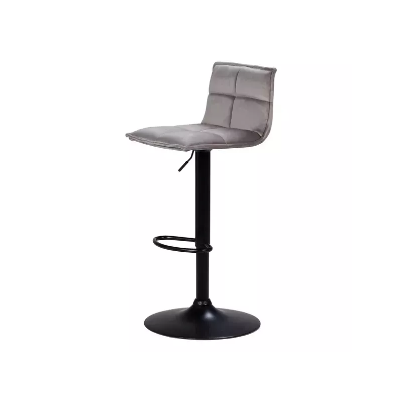 Tabouret de bar velours taupe - JORDI