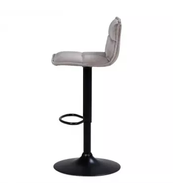Tabouret de bar velours taupe - JORDI