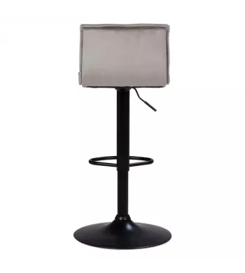 Tabouret de bar velours taupe - JORDI