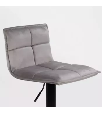 Tabouret de bar velours taupe - JORDI