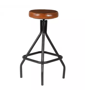 Tabouret snack en cuir - MONTE