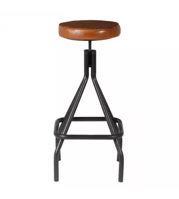 Tabouret snack en cuir - MONTE