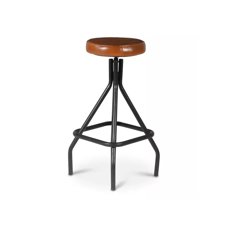 Tabouret snack en cuir - MONTE Tabouret snack en cuir - MONTE