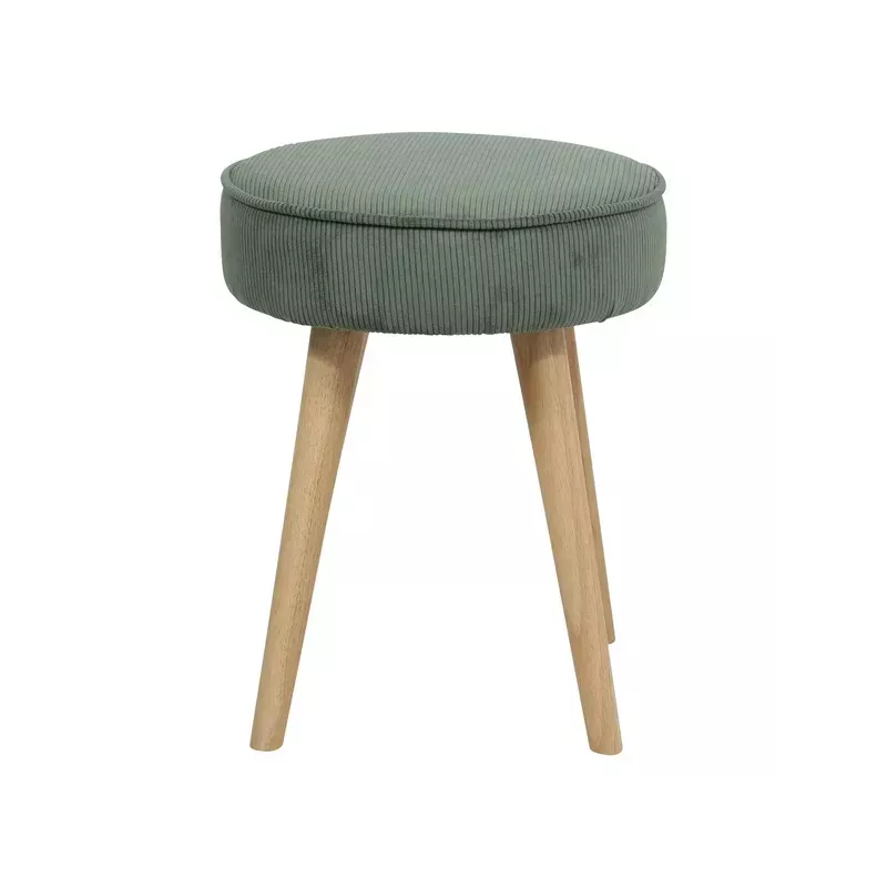 Pouf velours côtelé vert foncé - POPY