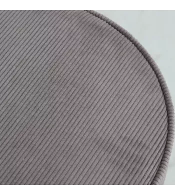 Pouf velours côtelé taupe - POPY
