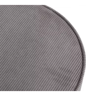 Pouf velours côtelé taupe - POPY