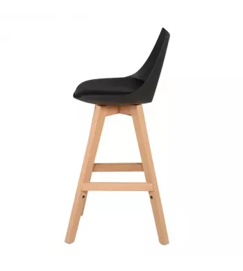 Chaise snack noire - KIM
