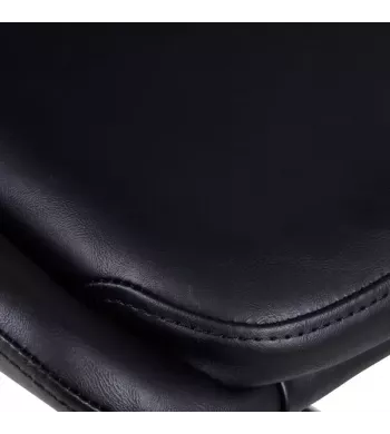 Chaise snack en PU noir - BARI