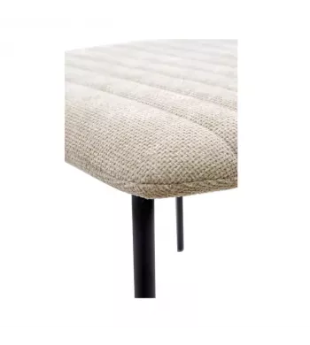 Chaise repas tissu beige - KOTA