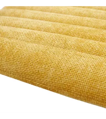 Chaise repas tissu jaune curry - KOTA