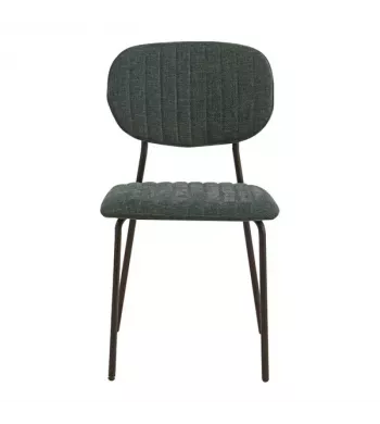Chaise repas tissu vert sapin - KOTA